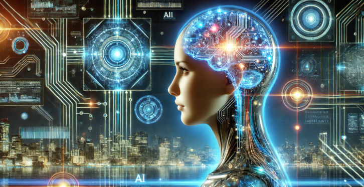 Ilustración de un chip cerebral